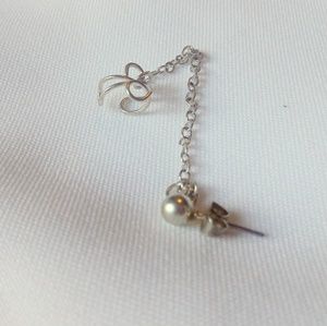 Stainless Steel Ear Cuff, Chain & Post Earring